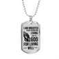 Bible Verse Father Gift Necklace Stainless Steel or 18k Gold Dog Tag w 24" Chain-Express Your Love Gifts