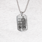 No Love Is Greater Than Of A Father Necklace Stainless Steel or 18k Gold Dog Tag w 24" Chain-Express Your Love Gifts