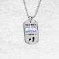 Reel Cool Dad Dog Tag Dad Gift Necklace Stainless Steel or 18k Gold Dog Tag w 24" Chain-Express Your Love Gifts
