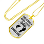 Reel Cool Dad Dog Tag Gifts for Dad Father Necklace Stainless Steel or 18k Gold Dog Tag w 24" Chain-Express Your Love Gifts