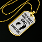 Reel Cool Dad Dog Tag Gifts for Dad Father Necklace Stainless Steel or 18k Gold Dog Tag w 24" Chain-Express Your Love Gifts