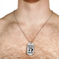 Reel Cool Dad Dog Tag Gifts for Dad Father Necklace Stainless Steel or 18k Gold Dog Tag w 24" Chain-Express Your Love Gifts