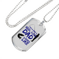 Father gift Reel Cool Dad Necklace Stainless Steel or 18k Gold Dog Tag w 24" Chain-Express Your Love Gifts