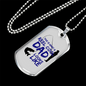 Father gift Reel Cool Dad Necklace Stainless Steel or 18k Gold Dog Tag w 24" Chain-Express Your Love Gifts