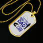 Father gift Reel Cool Dad Necklace Stainless Steel or 18k Gold Dog Tag w 24" Chain-Express Your Love Gifts