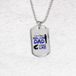 Father gift Reel Cool Dad Necklace Stainless Steel or 18k Gold Dog Tag w 24" Chain-Express Your Love Gifts