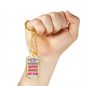 Super Hero Dad Dog Tag Stainless Steel or 18k Gold Necklace w 24" Chain-Express Your Love Gifts