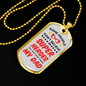 Super Hero Dad Dog Tag Stainless Steel or 18k Gold Necklace w 24" Chain-Express Your Love Gifts
