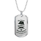 Father gift Dad GiftFathers heart Necklace Stainless Steel or 18k Gold Dog Tag w 24" Chain-Express Your Love Gifts
