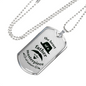 Father gift Dad GiftFathers heart Necklace Stainless Steel or 18k Gold Dog Tag w 24" Chain-Express Your Love Gifts
