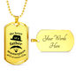 Father gift Dad GiftFathers heart Necklace Stainless Steel or 18k Gold Dog Tag w 24" Chain-Express Your Love Gifts