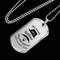 Father gift Dad GiftFathers heart Necklace Stainless Steel or 18k Gold Dog Tag w 24" Chain-Express Your Love Gifts