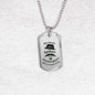 Father gift Dad GiftFathers heart Necklace Stainless Steel or 18k Gold Dog Tag w 24" Chain-Express Your Love Gifts