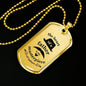 Father gift Dad GiftFathers heart Necklace Stainless Steel or 18k Gold Dog Tag w 24" Chain-Express Your Love Gifts