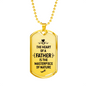 Fathers Day Dad Necklace Gift Stainless Steel or 18k Gold Dog Tag w 24" Chain-Express Your Love Gifts
