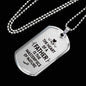 Fathers Day Dad Necklace Gift Stainless Steel or 18k Gold Dog Tag w 24" Chain-Express Your Love Gifts
