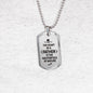 Fathers Day Dad Necklace Gift Stainless Steel or 18k Gold Dog Tag w 24" Chain-Express Your Love Gifts