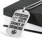 Weekend Forecast Dog Tag Gifts for Dad Necklace Stainless Steel or 18k Gold Dog Tag w 24" Chain-Express Your Love Gifts