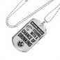 Weekend Forecast Dog Tag Gifts for Dad Necklace Stainless Steel or 18k Gold Dog Tag w 24" Chain-Express Your Love Gifts