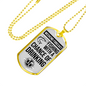 Weekend Forecast Dog Tag Gifts for Dad Necklace Stainless Steel or 18k Gold Dog Tag w 24" Chain-Express Your Love Gifts
