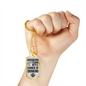 Weekend Forecast Dog Tag Gifts for Dad Necklace Stainless Steel or 18k Gold Dog Tag w 24" Chain-Express Your Love Gifts