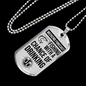 Weekend Forecast Dog Tag Gifts for Dad Necklace Stainless Steel or 18k Gold Dog Tag w 24" Chain-Express Your Love Gifts