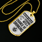 Weekend Forecast Dog Tag Gifts for Dad Necklace Stainless Steel or 18k Gold Dog Tag w 24" Chain-Express Your Love Gifts