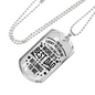 World's Best Dad Father Gift Necklace Stainless Steel or 18k Gold Dog Tag 24" Chain-Express Your Love Gifts