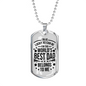 World's Best Dad Father Gift Necklace Stainless Steel or 18k Gold Dog Tag 24" Chain-Express Your Love Gifts
