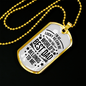 World's Best Dad Father Gift Necklace Stainless Steel or 18k Gold Dog Tag 24" Chain-Express Your Love Gifts