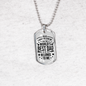 World's Best Dad Father Gift Necklace Stainless Steel or 18k Gold Dog Tag 24" Chain-Express Your Love Gifts