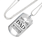 You Are The Dad Everyone Wishes They Had Necklace Stainless Steel or 18k Gold Dog Tag w 24" Chain-Express Your Love Gifts