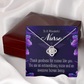 Extraordinary Nurse Healthcare Medical Worker Nurse Appreciation Gift Infinity Knot Necklace Message Card-Express Your Love Gifts
