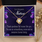 Extraordinary Nurse Healthcare Medical Worker Nurse Appreciation Gift Infinity Knot Necklace Message Card-Express Your Love Gifts