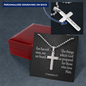 Eye Has Not Seen 1 Corinthians 2:9 Cross Necklace Message Card W Ball Chain Pendant-Express Your Love Gifts