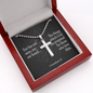 Eye Has Not Seen 1 Corinthians 2:9 Cross Necklace Message Card W Ball Chain Pendant-Express Your Love Gifts