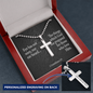 Eye Has Not Seen 1 Corinthians 2:9 Cross Necklace Message Card W Ball Chain Pendant-Express Your Love Gifts