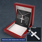 Eye Has Not Seen 1 Corinthians 2:9 Cross Necklace Message Card W Ball Chain Pendant-Express Your Love Gifts