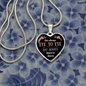Eye To Eye Necklace Stainless Steel or 18k Gold Heart 18-22"-Express Your Love Gifts