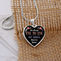 Eye To Eye Necklace Stainless Steel or 18k Gold Heart 18-22"-Express Your Love Gifts