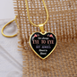 Eye To Eye Necklace Stainless Steel or 18k Gold Heart 18-22"-Express Your Love Gifts
