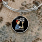 F Bomb Dog Mom Bracelet Stainless Steel or 18k Gold Circle Bangle-Express Your Love Gifts