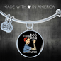 F Bomb Dog Mom Bracelet Stainless Steel or 18k Gold Circle Bangle-Express Your Love Gifts