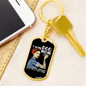 F Bomb Dog Mom Keychain Stainless Steel or 18k Gold Dog Tag Keyring-Express Your Love Gifts