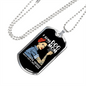 F Bomb Dog Mom Necklace Stainless Steel or 18k Gold Dog Tag 24" Chain-Express Your Love Gifts