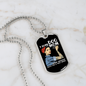 F Bomb Dog Mom Necklace Stainless Steel or 18k Gold Dog Tag 24" Chain-Express Your Love Gifts