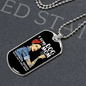 F Bomb Dog Mom Necklace Stainless Steel or 18k Gold Dog Tag 24" Chain-Express Your Love Gifts