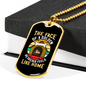 Face of a Golden Retriever Necklace Stainless Steel or 18k Gold Dog Tag 24" Chain-Express Your Love Gifts