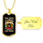 Face of a Golden Retriever Necklace Stainless Steel or 18k Gold Dog Tag 24" Chain-Express Your Love Gifts