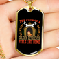 Face of a Golden Retriever Red Necklace Stainless Steel or 18k Gold Dog Tag 24" Chain-Express Your Love Gifts